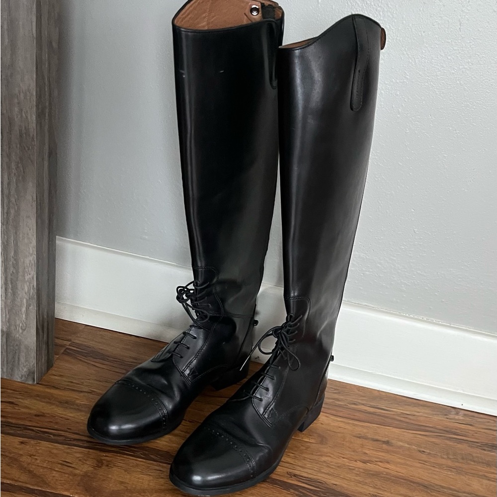 Ariat Classic Black Leather Over the Knee Boots